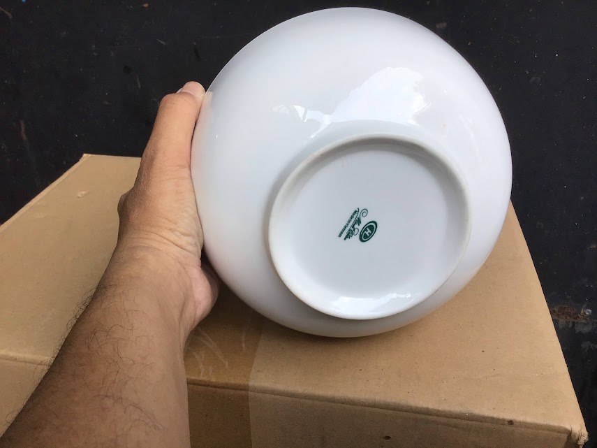 Tô sứ trắng cao cấp 8 inch ( 20cm)
