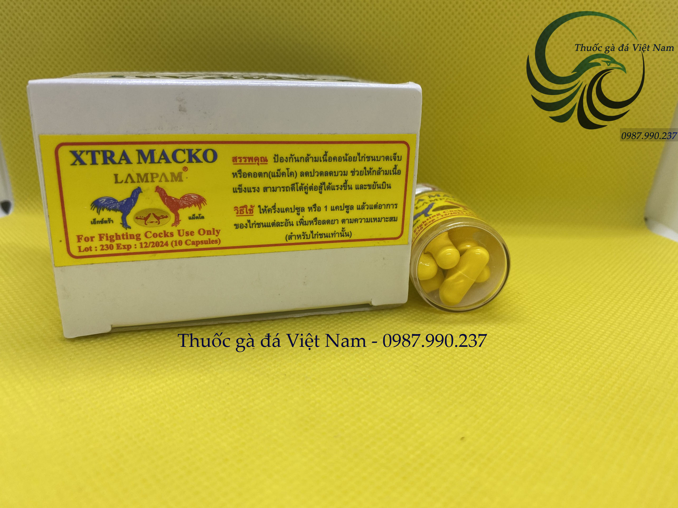 Thuốc gà đá Extra Macko Nhộng Vàng