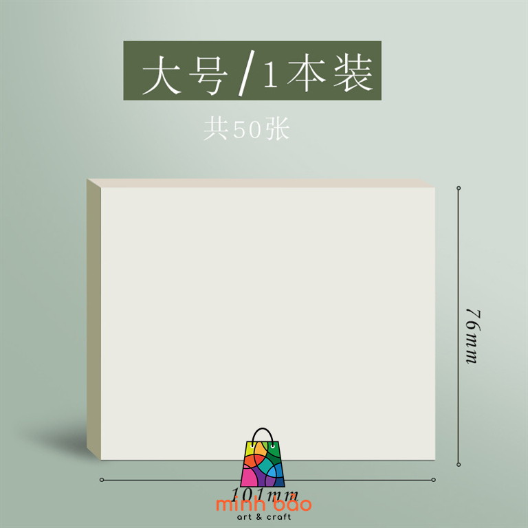 XẤP 50 TỜ GIẤY NOTE TRONG SUỐT, CHỐNG THẤM NƯỚC