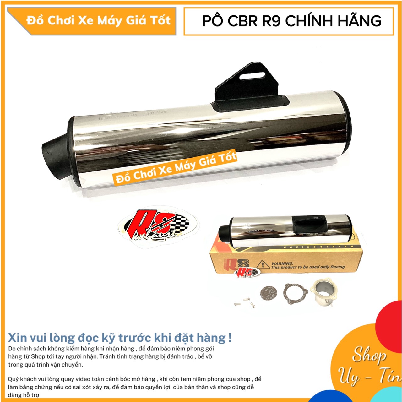Lon pô tăng cbr r8 chính hãng 2020