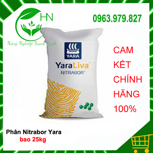 Phân Nitrabor Yara 1kg (CanxiBo Yara) - YaraLiva NITRABOR - Canxi Nitrat Ca(NO3)2