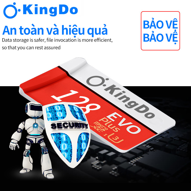 [Mua 1 tặng 1]Thẻ nhớ micro SD Kingdo Evo plus 128GB 95MB/s 4k video (new version)