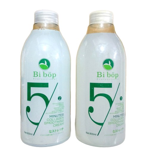 Cặp Uốn Xoăn Lạnh Bibop collagen 800ml (số 1 và số 2)