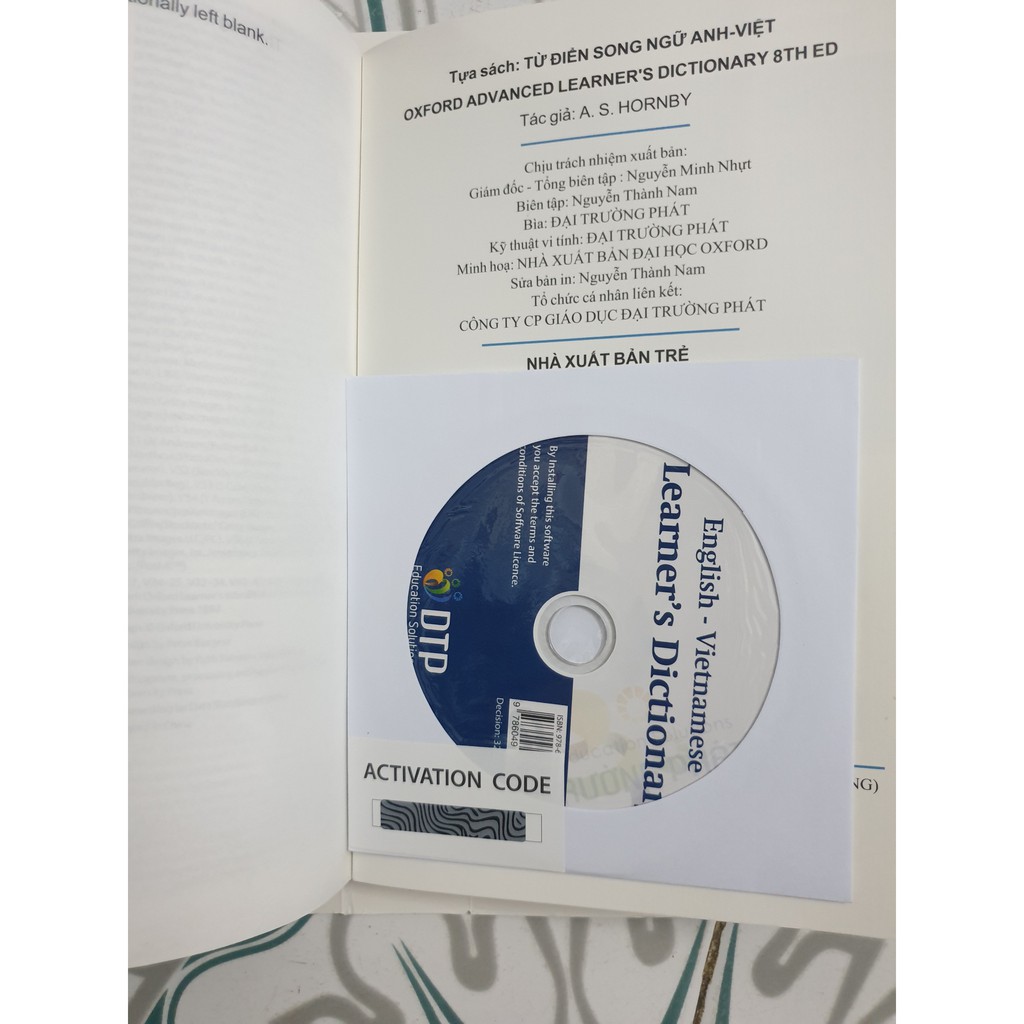 Từ điển: Oxford Advanced Learner's Dictionary 8th Edition(Anh - Anh Việt) Kèm đĩa CD