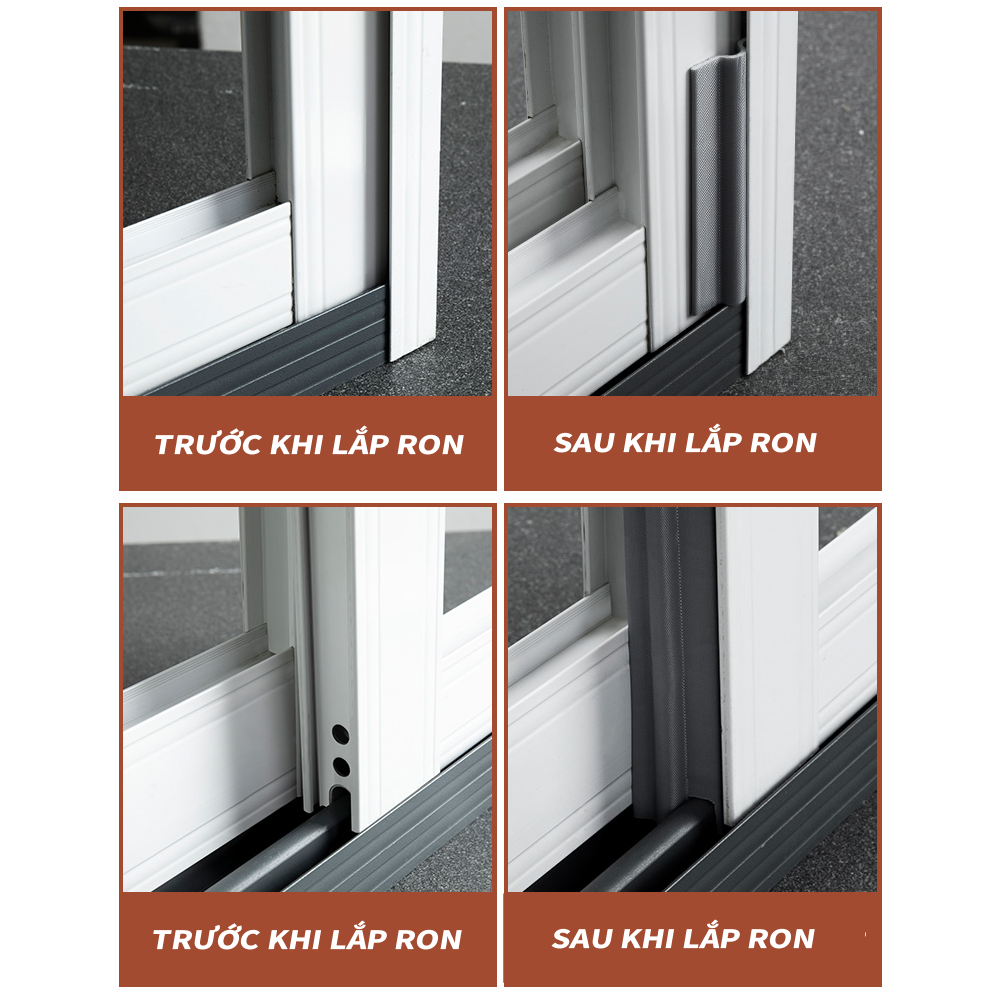 2 Mét Thanh Ron Dán Cửa Sổ Chống Gió, Nước, Khói Bụi