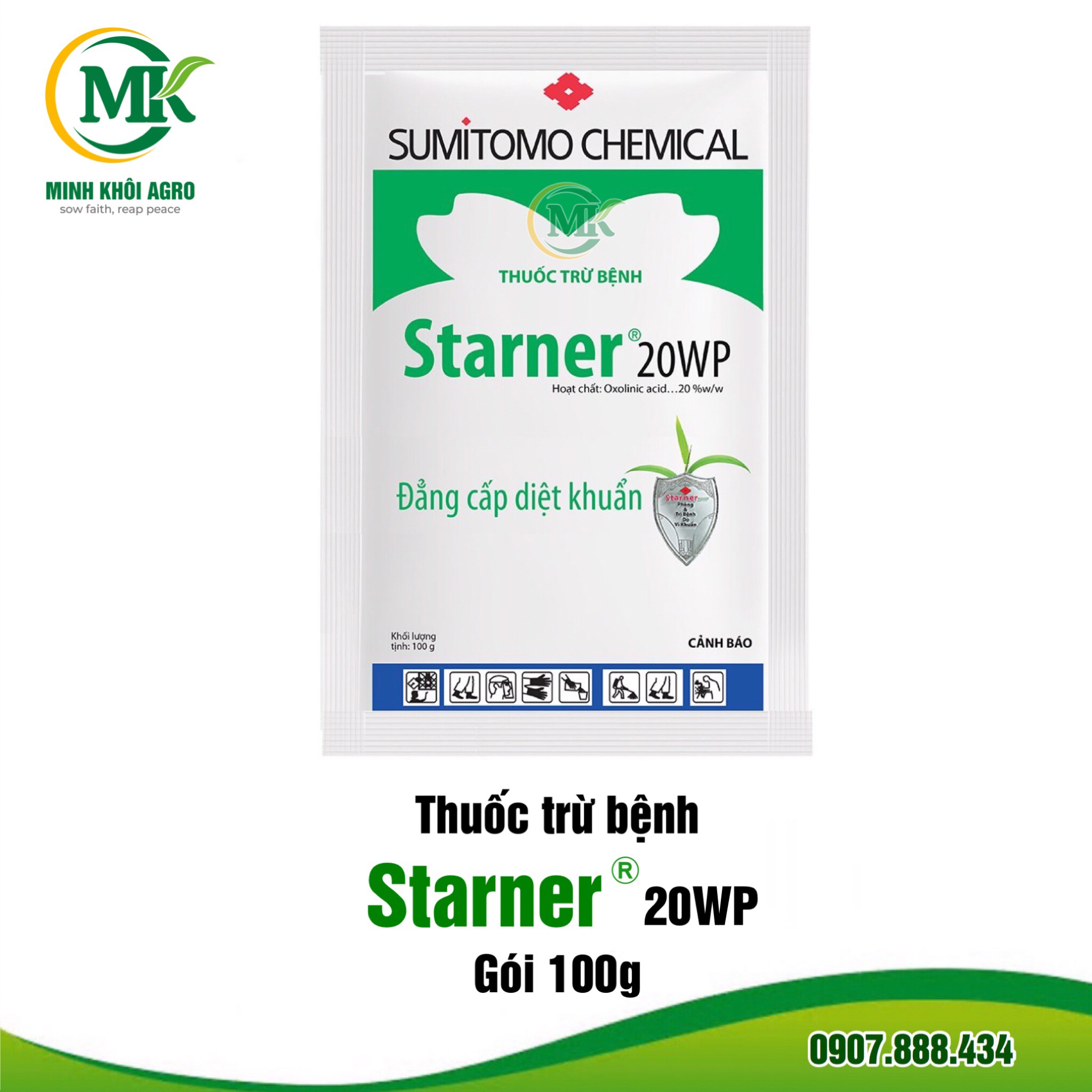 Thuốc trừ nấm khuẩn Starner 20WP (Gói 100g) | Đẳng cấp diệt khuẩn