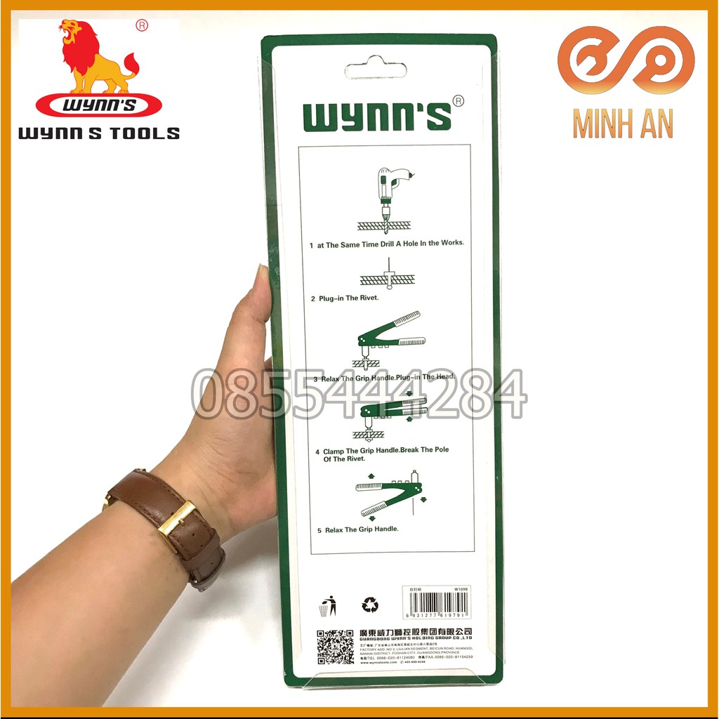 Kìm Rút Đinh Riveter Cầm Tay Wynn'S W109B