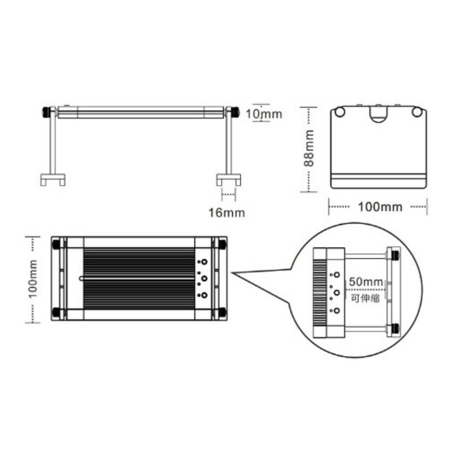 [Hoàn Tiền 10%] Đèn LED WEEK RAPTOR WRGB V1200