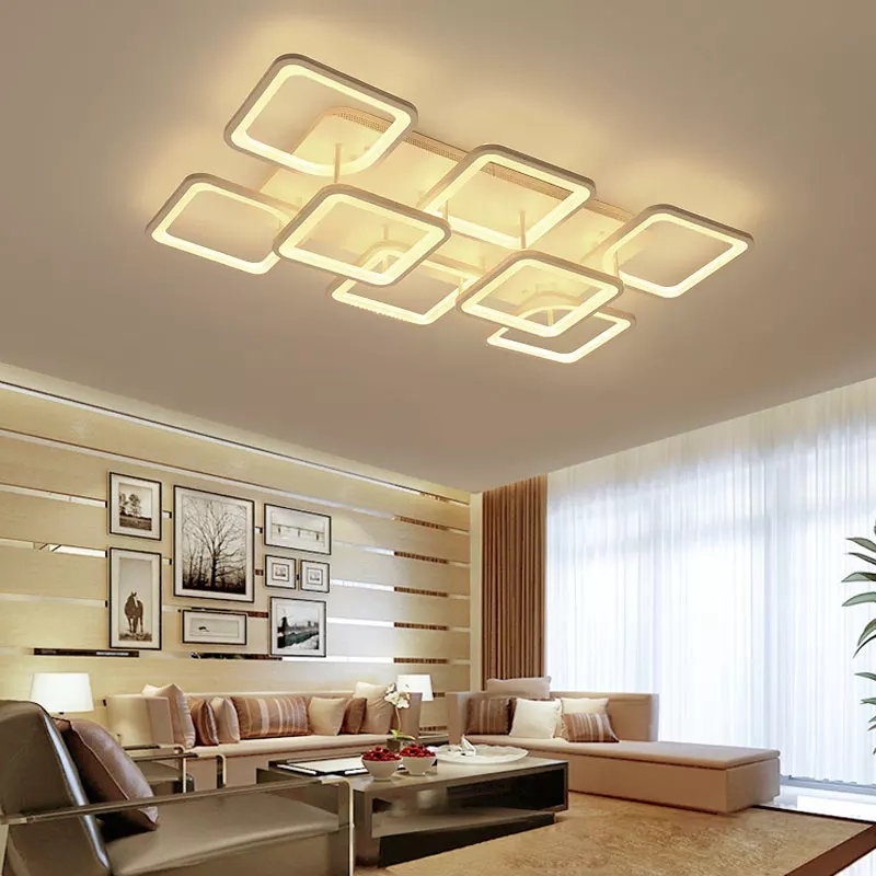 Đèn trần SINCHUN trang trí nội thất hiện đại, sang trọng với 3 chế độ ánh sáng kèm điều khiển từ xa