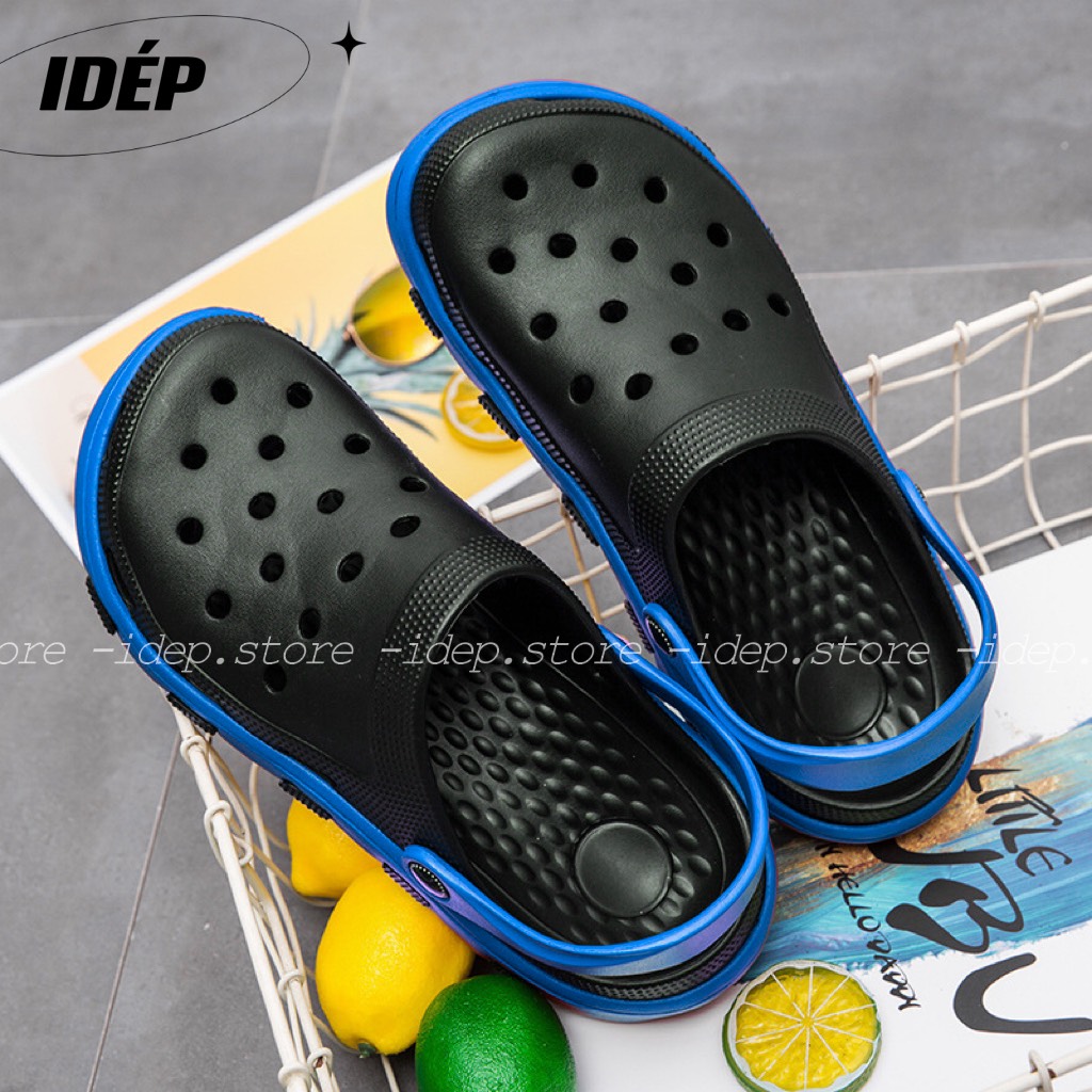 Dép Cross Unisex - Dép nhựa nữ đi mưa siêu nhẹ sẵn 10 màu (Form nhỏ) 𝐢𝐃é𝐩 𝐇𝐂𝐌 - SL013