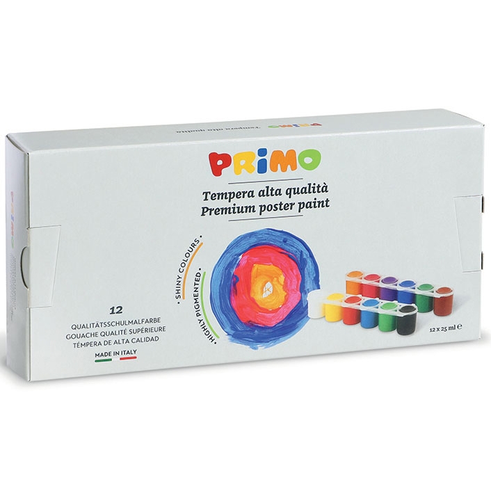 Bộ 12 Màu Vẽ PRIMO Poster Paint 25ml 252TB12