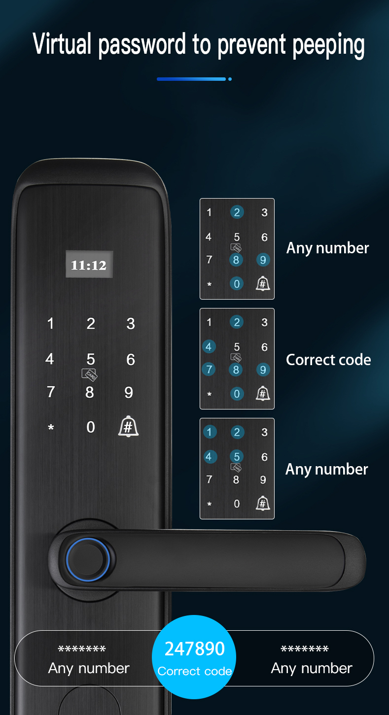 Khóa Cửa Thông minh X8 Wifi TUYA.