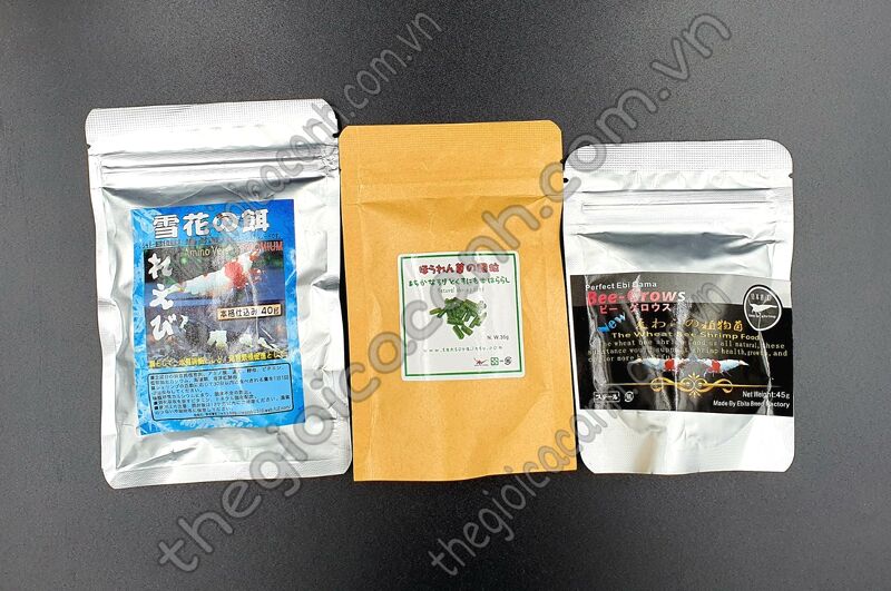 THỨC ĂN CHO TÉP ĐẦY ĐỦ DINH DƯỠNG