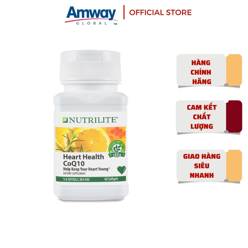 Nutrilite Heart Health CoQ10 Sản phẩm hỗ trợ cung cấp Coenzyme Q10 & nhiều