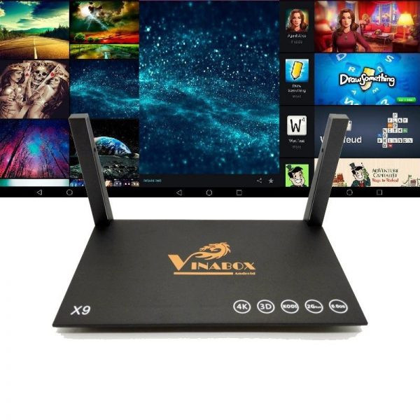 Android TV VinaBox X9 Plus - Ram 2GB Android 6.0 BH 12 THÁNG 1 ĐỔI 1