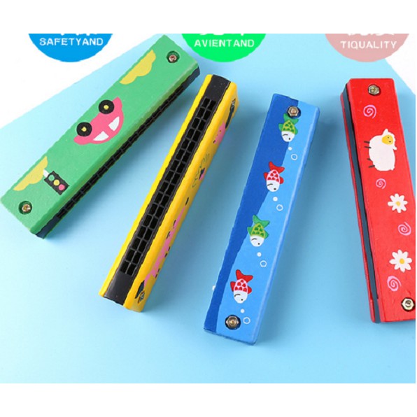 Đồ chơi nhạc cụ cho bé harmonica gỗ trẻ em Kèn harmonica Kèn harmonica - kenharmonica
