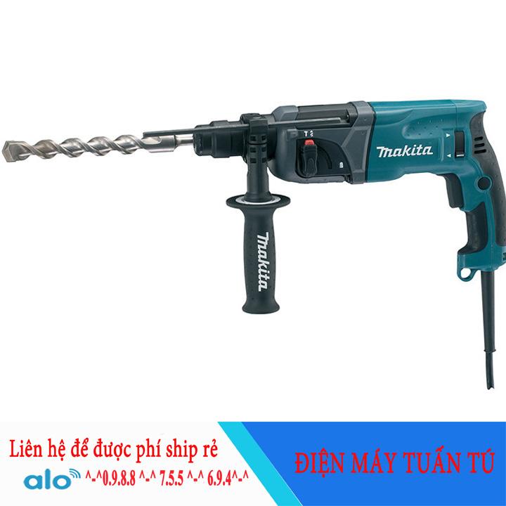 máy khoan bê tông MakitaHR2470 ba chức năng , máy khoan bê tông 3 chức năng