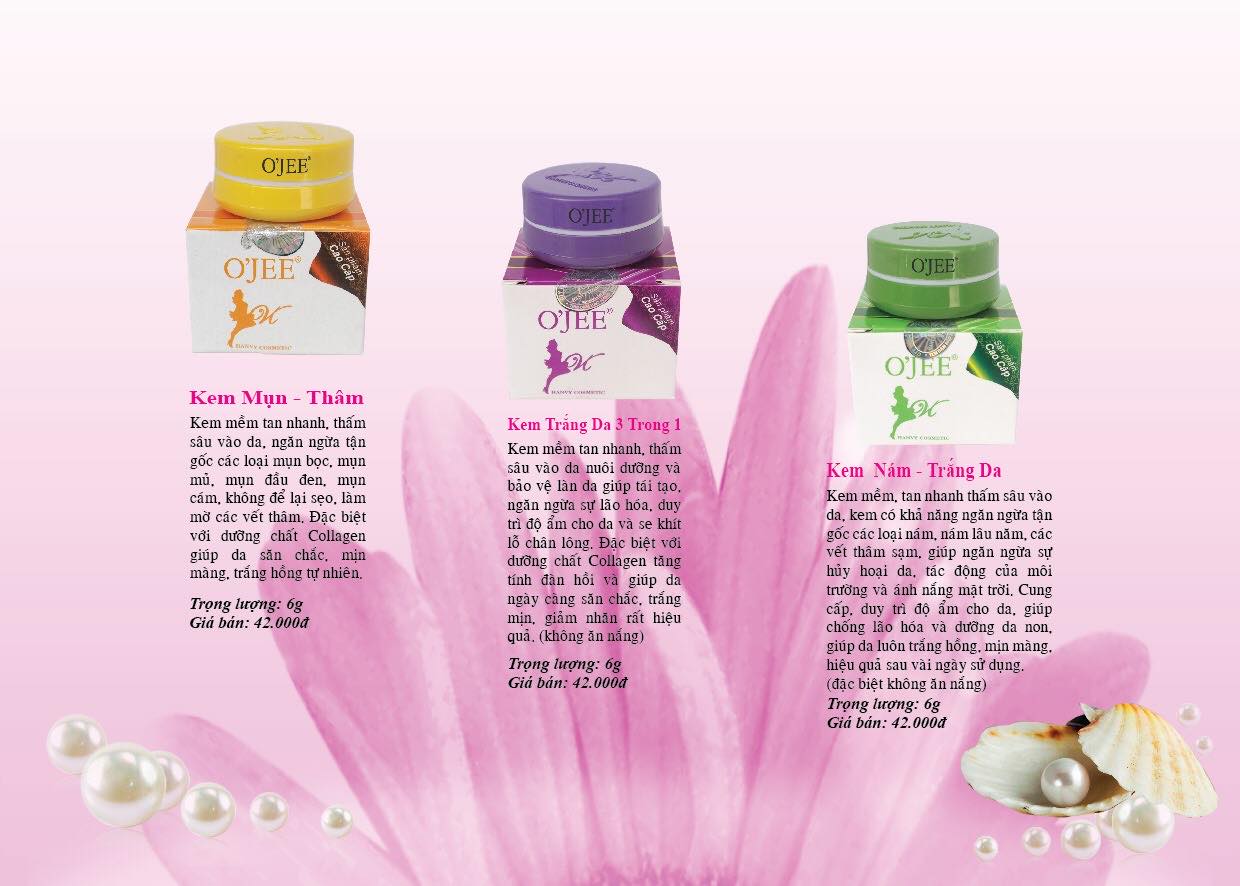 Kem OJEE Dưỡng Trắng Da 3in1  6gr