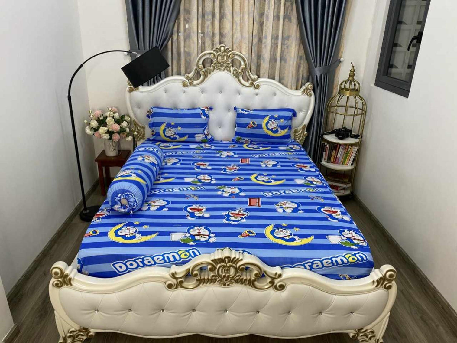 Ga giường thun lạnh Hàn Quốc drap thun cho nệm dày 10 phân - [Giao màu ngẫu nhiên]