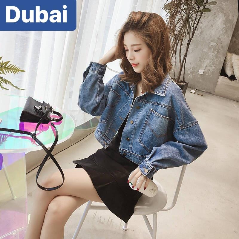 ÁO KHOÁC JEAN NỮ 3 NÚT SAU HOT NHẤT 2020 CÁ TÍNH TREND MỚI NHẬT BẢN DUBAI FASHION