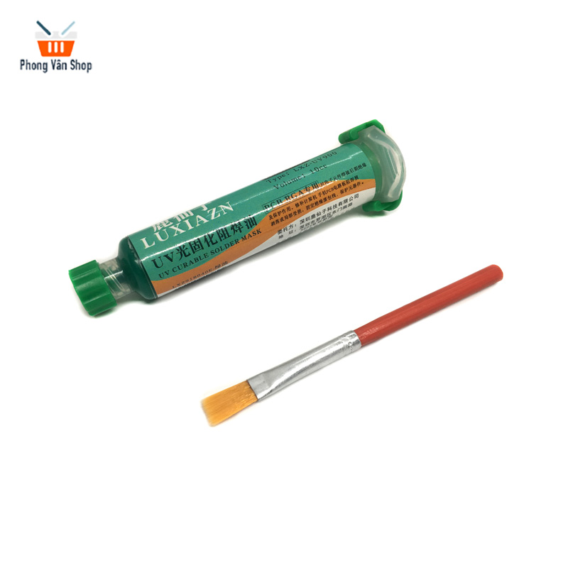 Keo UV xanh - phủ mạch PCB - Sơn xanh cách điện