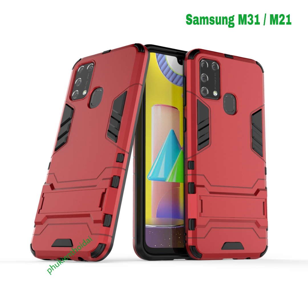 Ốp lưng Samsung Galaxy M31 chống sốc Iron Man cao cấp siêu bền cao cấp