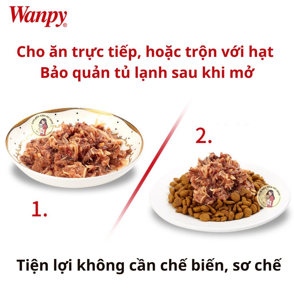 Pate Wanpy Happy 100 All Star Gói 70g - Pate Cho Mèo Happy 100 Vua Đầu Bếp