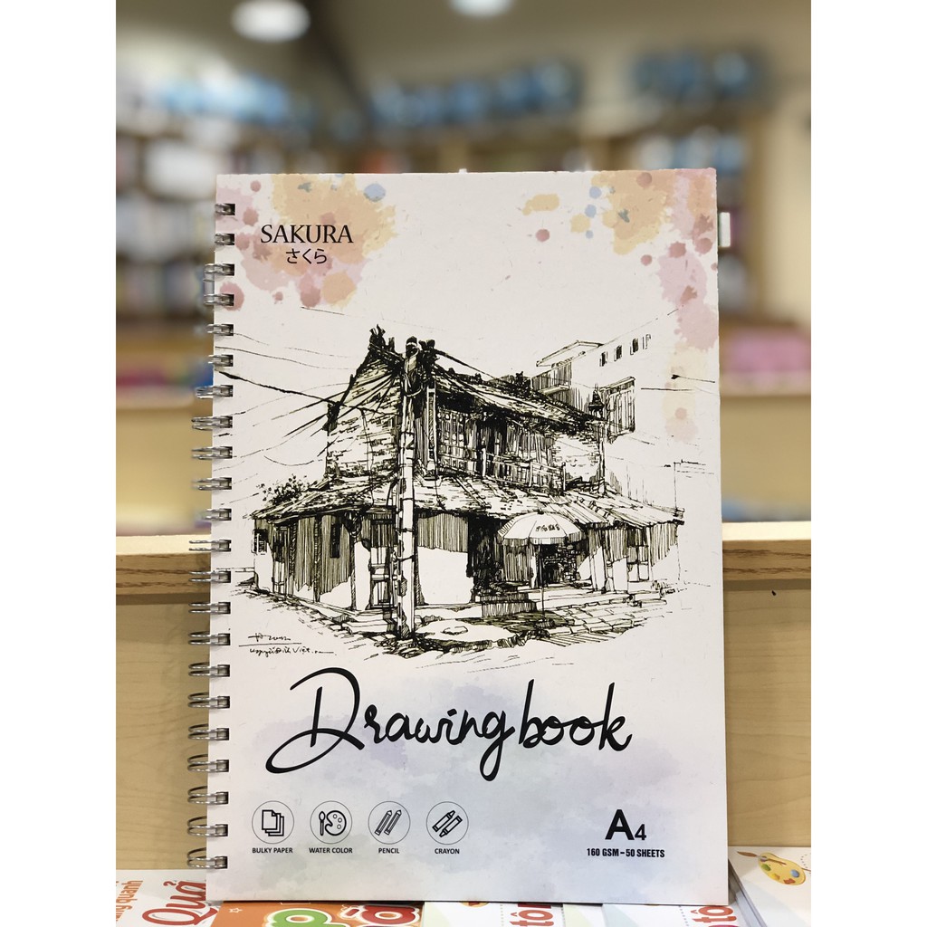 Vở vẽ Sakura khổ A4 50 tờ
