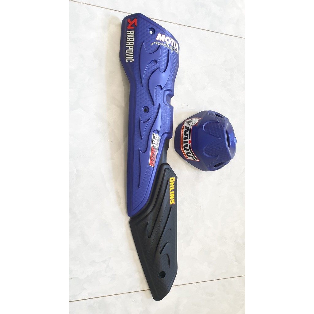[Nhập RS0822 giảm 30k cho đơn 99k]Ốp pô exciter 155 - ex 155 vva   ( 1 Bộ Đủ Ốp Pô + Chụp Đuôi Pô ) - TanThanh 247