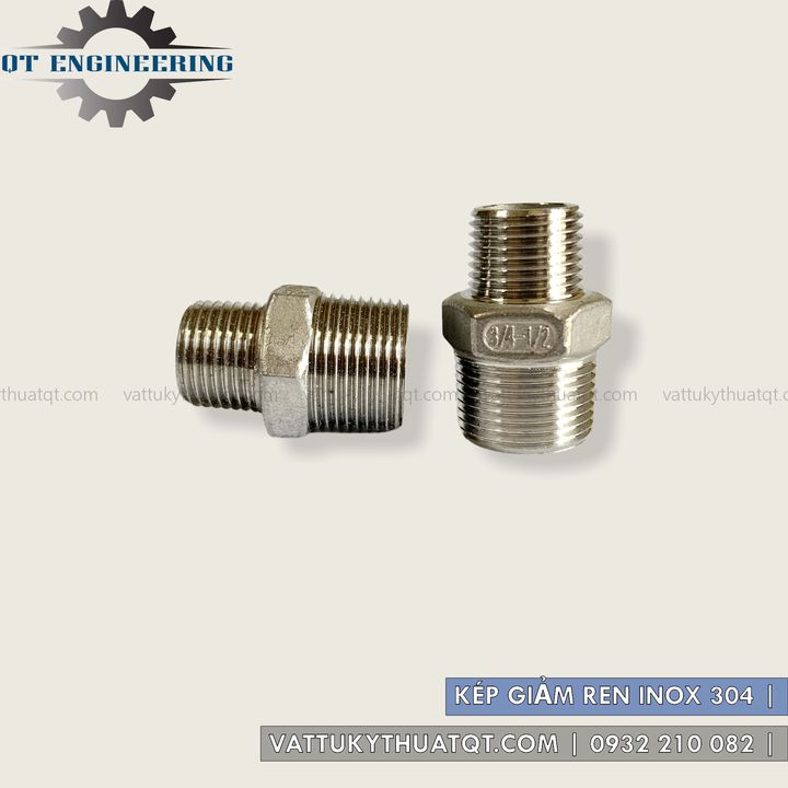 Kép giảm ren ngoài inox 304 | phi 42,49,60 | vattukythuatqt.com
