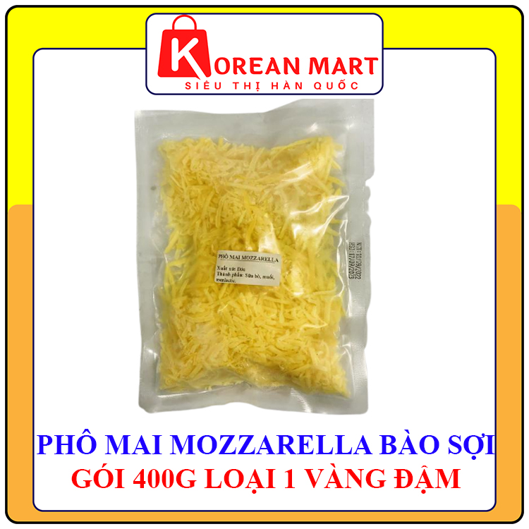 Phô mai bào sợi Mozzarella Đức gói 400g