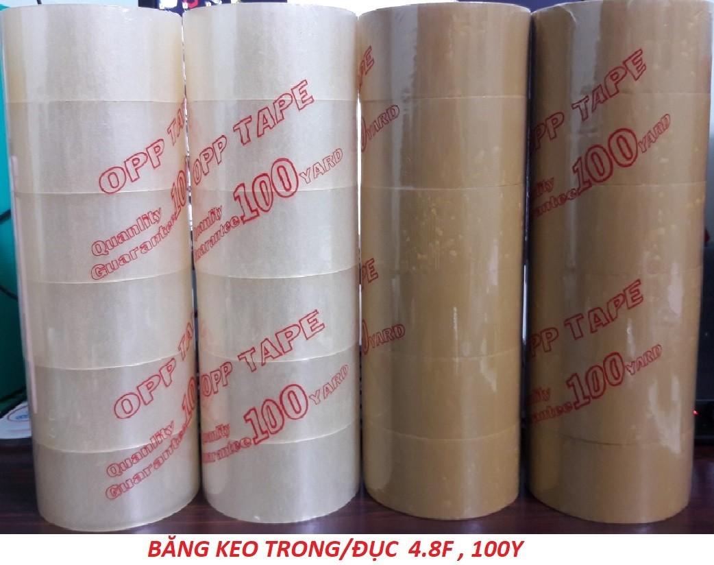 [HCM]Cây 6 cuộn băng keo trong OPP 5F 1kg/cây chất liệu OPP độ dính cao đảm bảo được khả năng chịu lực dùng đóng gói sản phẩm