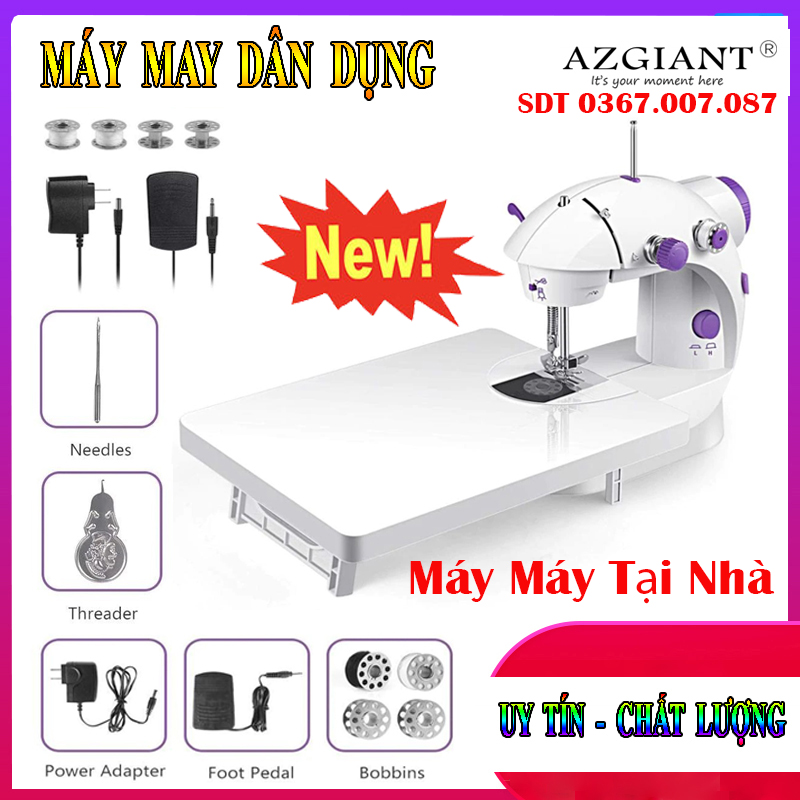 Máy may mini cầm tay giá rẻ cmd,máy may mini gia đình 12 đường may có vắt sổ, máy khâu mini, máy may gia đình thế hệ mới tiện dụng - sản phẩm không thể thiếu cho mọi gia đình