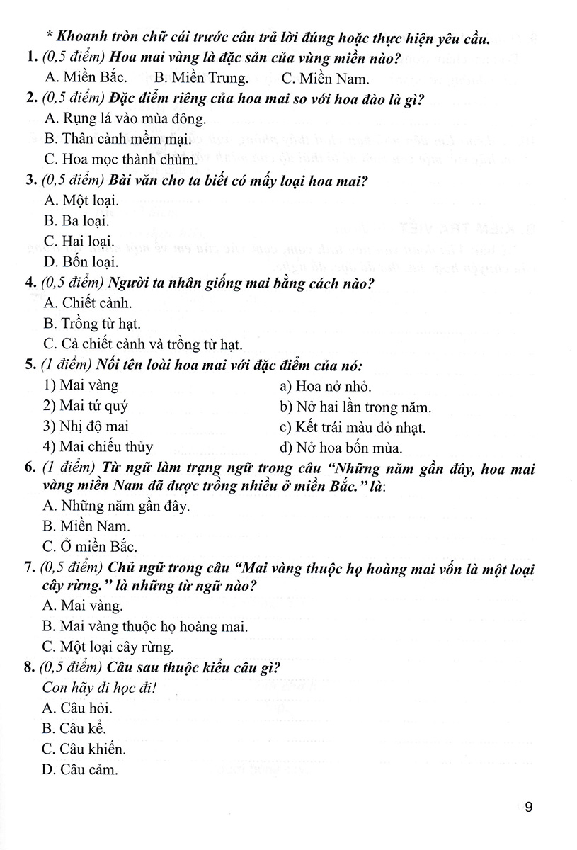 BỘ ĐỀ KIỂM TRA MÔN TIẾNG VIỆT LỚP 4 - TẬP 2 (DÙNG KÈM SGK KẾT NỐI TRI THỨC VỚI CUỘC SỐNG)