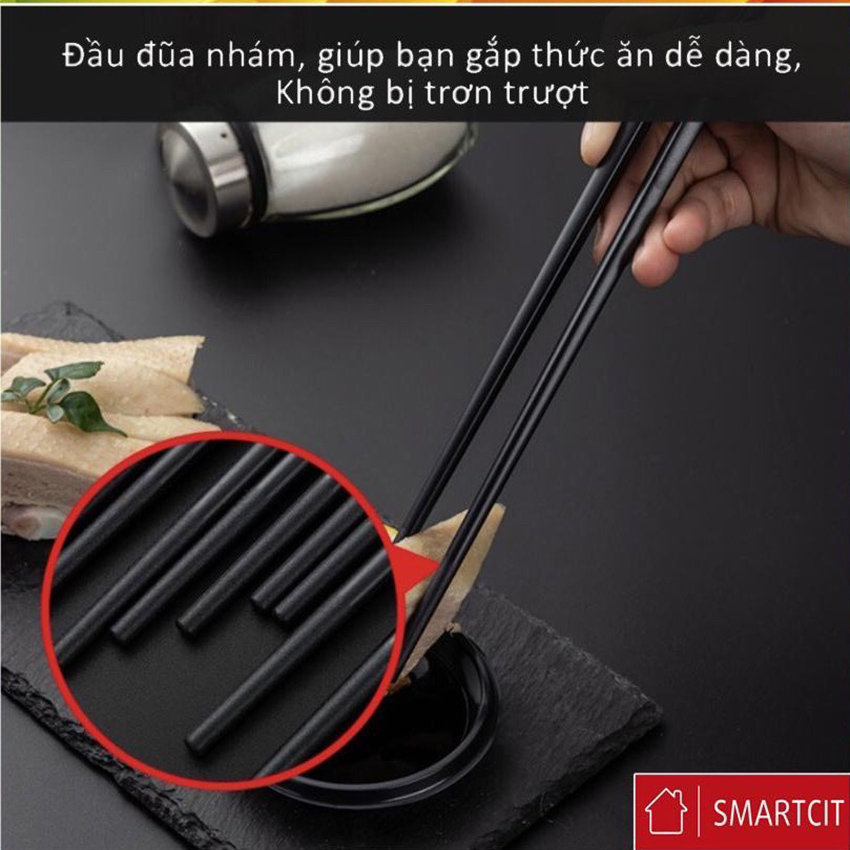 Bộ 10 đôi Đũa mạ vàng- SMARTCIT