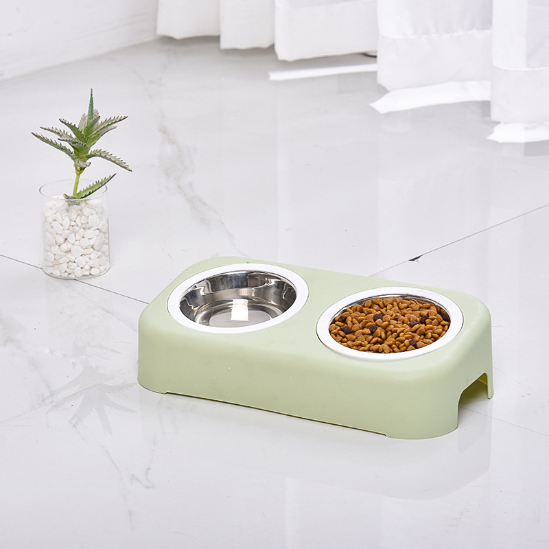 [Hoàn tiền 10%] [CÓ HỎA TỐC] Bát Ăn Chó Mèo 2 Ngăn Tiện Lợi (màu ngẫu nhiên)