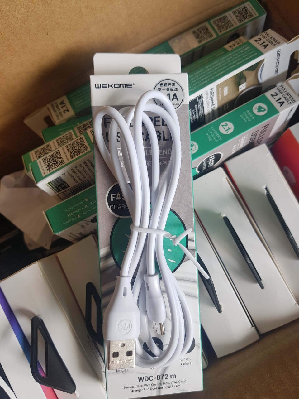 [ CHÍNH HÃNG ] CÁP SẠC MICRO USB 1M - FULLSPEED USB CABLE - MICRO WK WDC072 - BẢO HÀNH 12 THÁNG