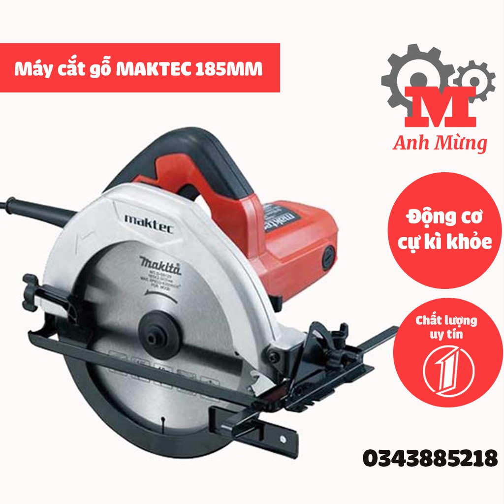 Máy cắt gỗ Maktec 185mm cắt gỗ bê tông gạch đá - máy cưa đĩa