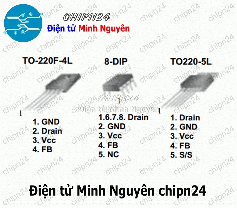 [1 con] (DT) IC 5M0265R TO-220 Hàng Tốt (KA5M0265R 0265) - HH003934