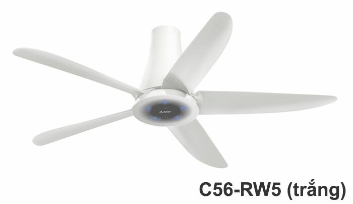 Quạt Trần Mitsubishi C56-RA5 SF/CY-GY ( màu đen và màu trắng)
