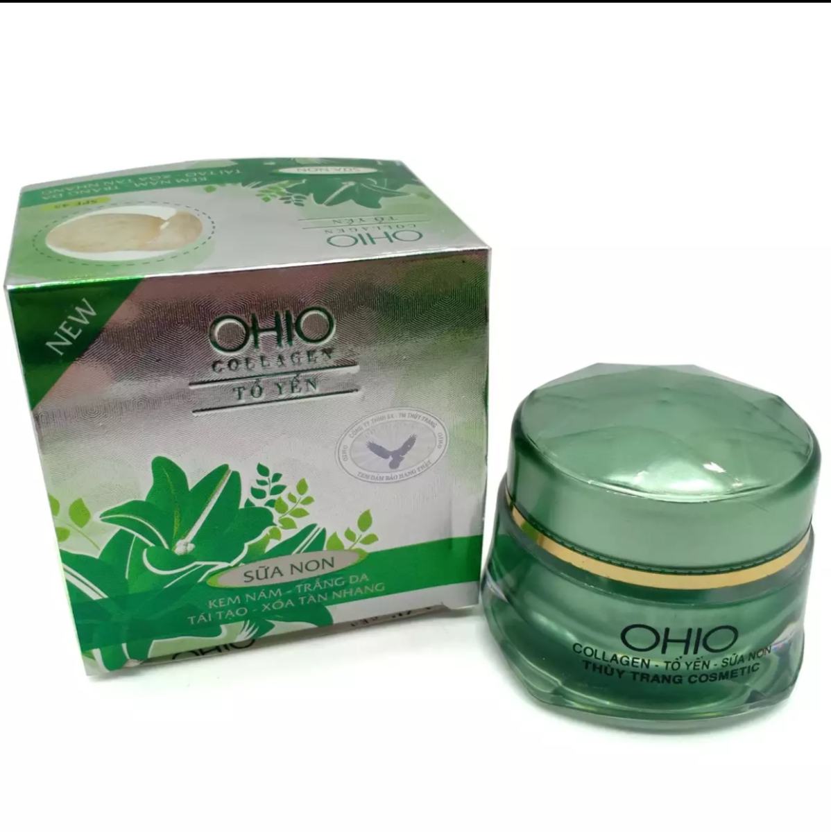 [HCM]Kem Nám Trắng da Tái tạo Xóa tàn nhang dưỡng chất Collagen và Tổ Yến OHIO (18g)