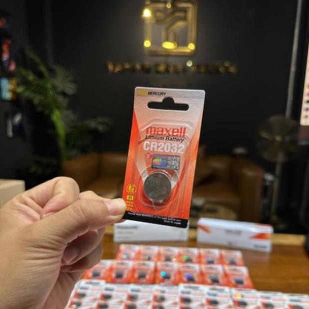 Pin CR2032 chính hãng Maxell bản cao cấp (Dùng cho AirTag,Remote Ô tô, Xe máy, Máy đo đường huyết, đo nhiệt độ)