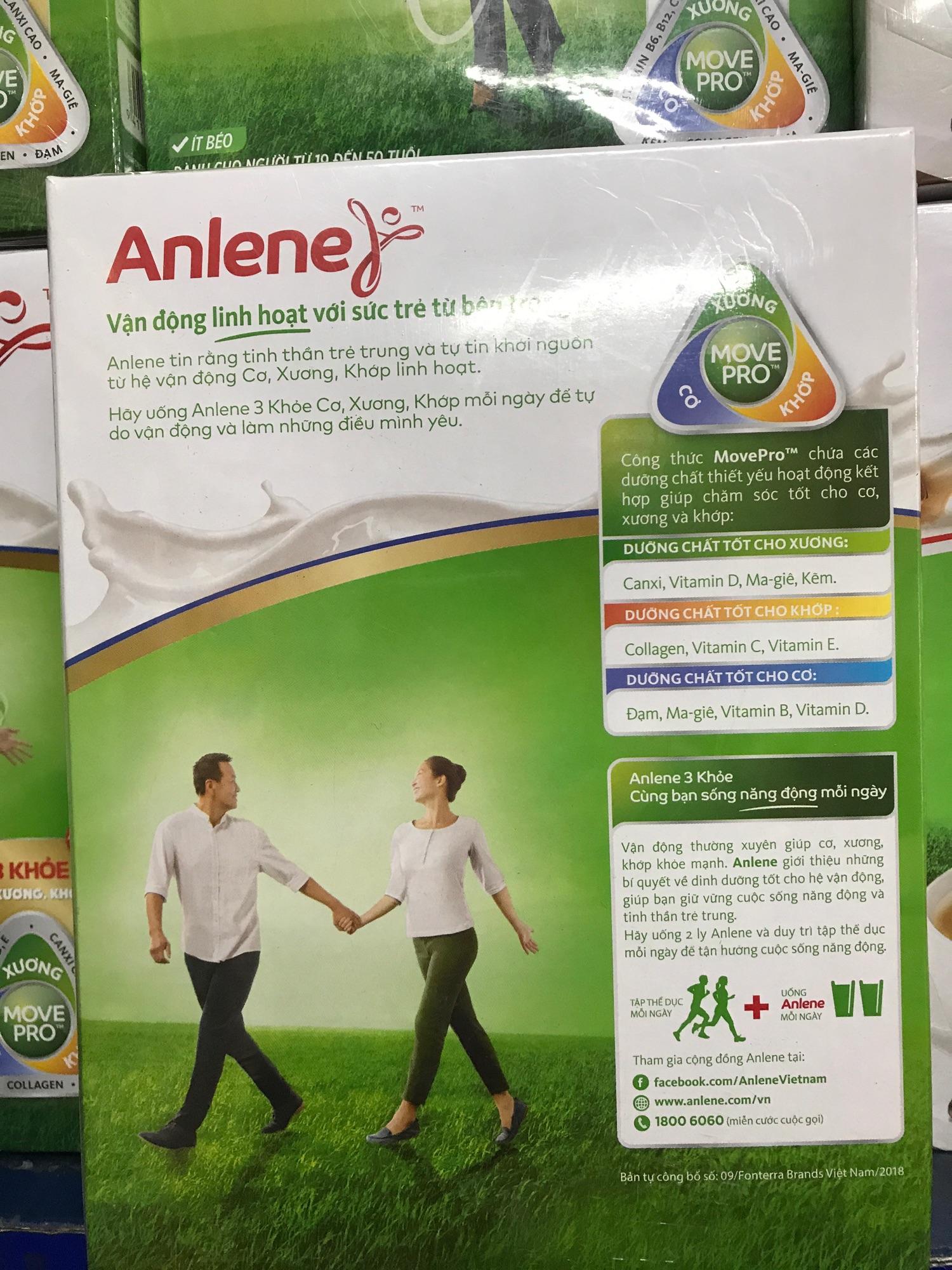 Sữa Anlene gold vị vani hộp giấy 440g( trên 40 tuổi)