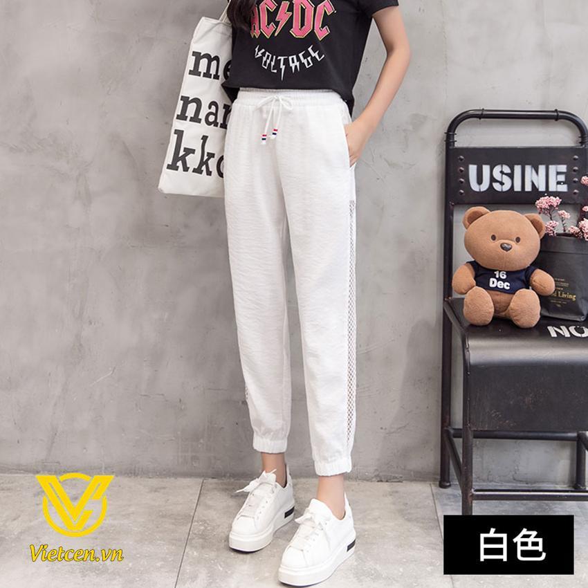 QUẦN NỮ CHẤT ĐŨI PHỐI LƯỚI PHONG CÁCH HÀN QUỐC