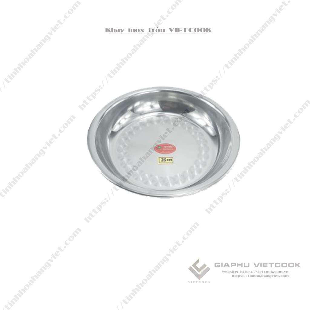 KHAY INOX TRÒN VIETCOOK