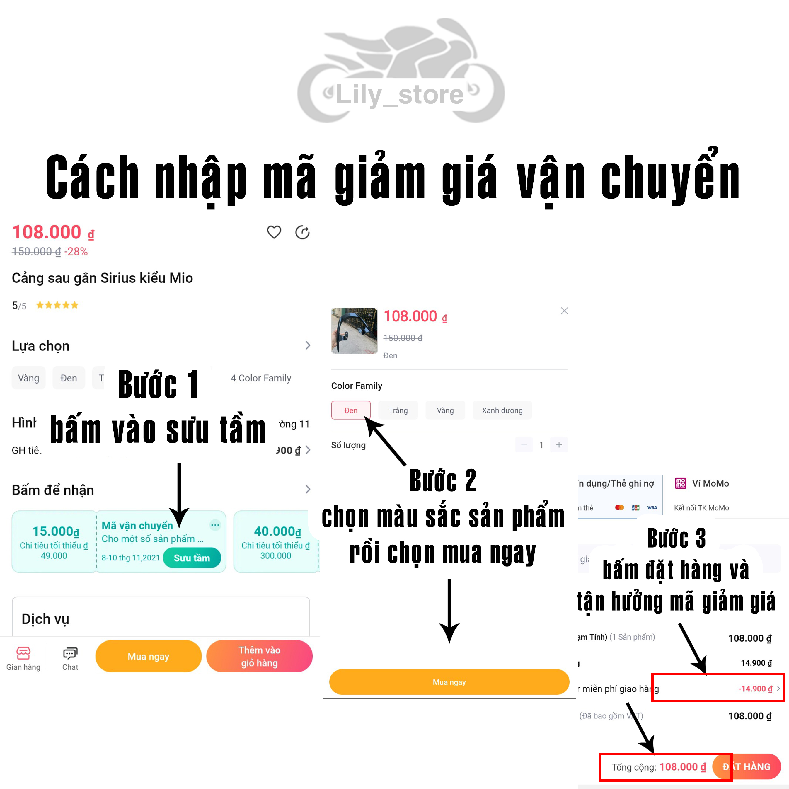 [HCM]Móc treo đồ Xe máy màu Titan (Móc câu)