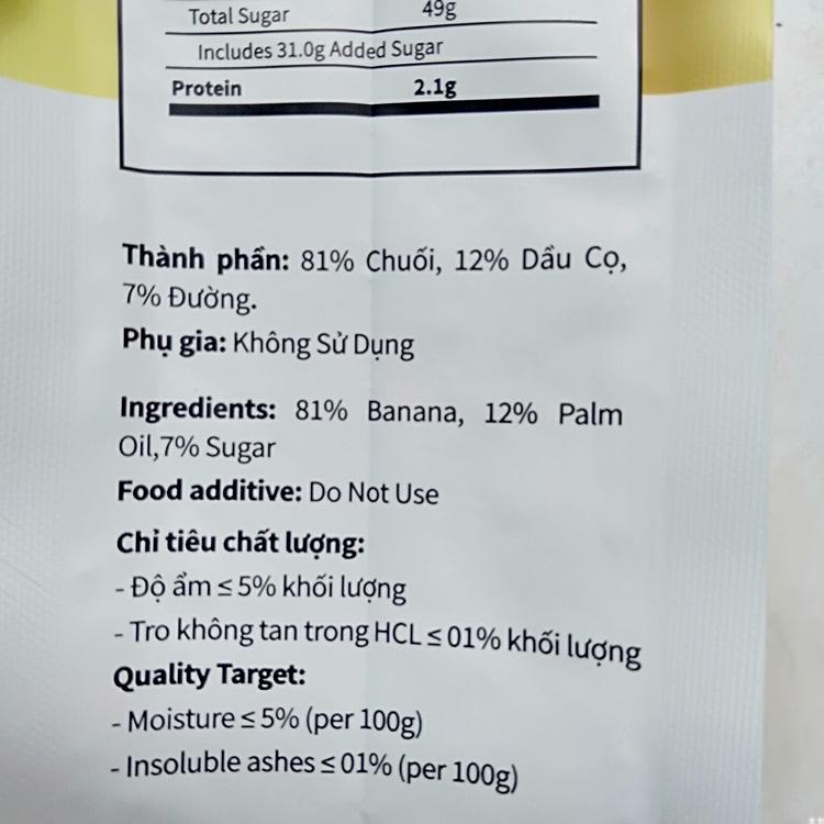 1kg Chuối sấy Huynh Đệ Tề Hùng (2 gói 500g )