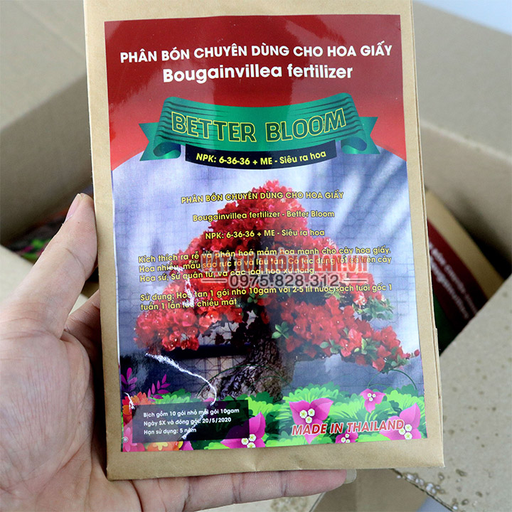 Phân bón cho hoa giấy Better Bloom gói 10g