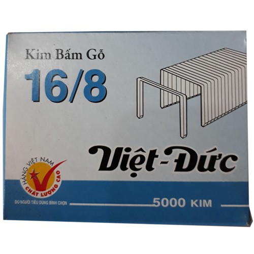 GHIM BẤM VIỆT ĐỨC 16/8 ( hộp 5000 ghim )