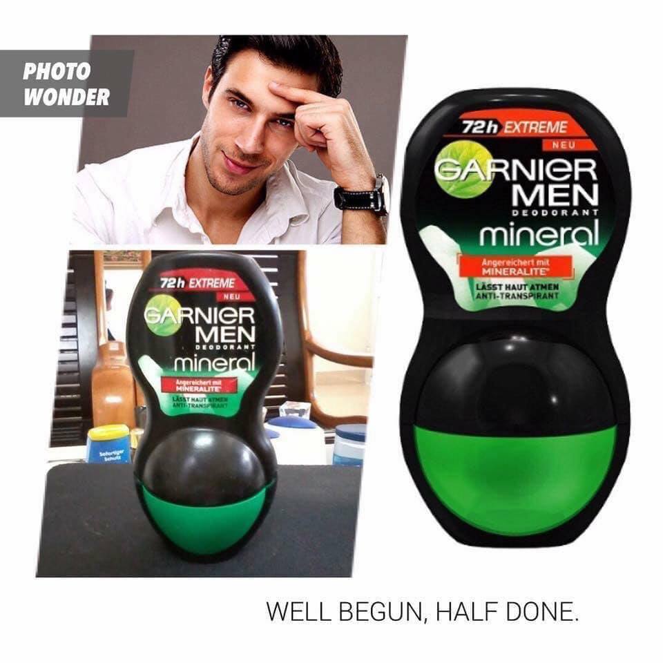 [HÀNG XÁCH TAY NGA] Lăn khử mùi dạng khoáng GARNIER MEN 72H (Russianmart Linh Sơn)